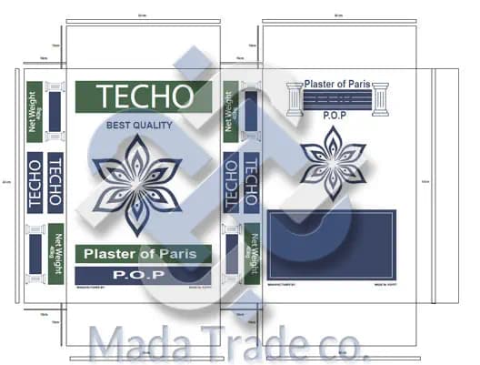 Plaster of Paris and plaster board