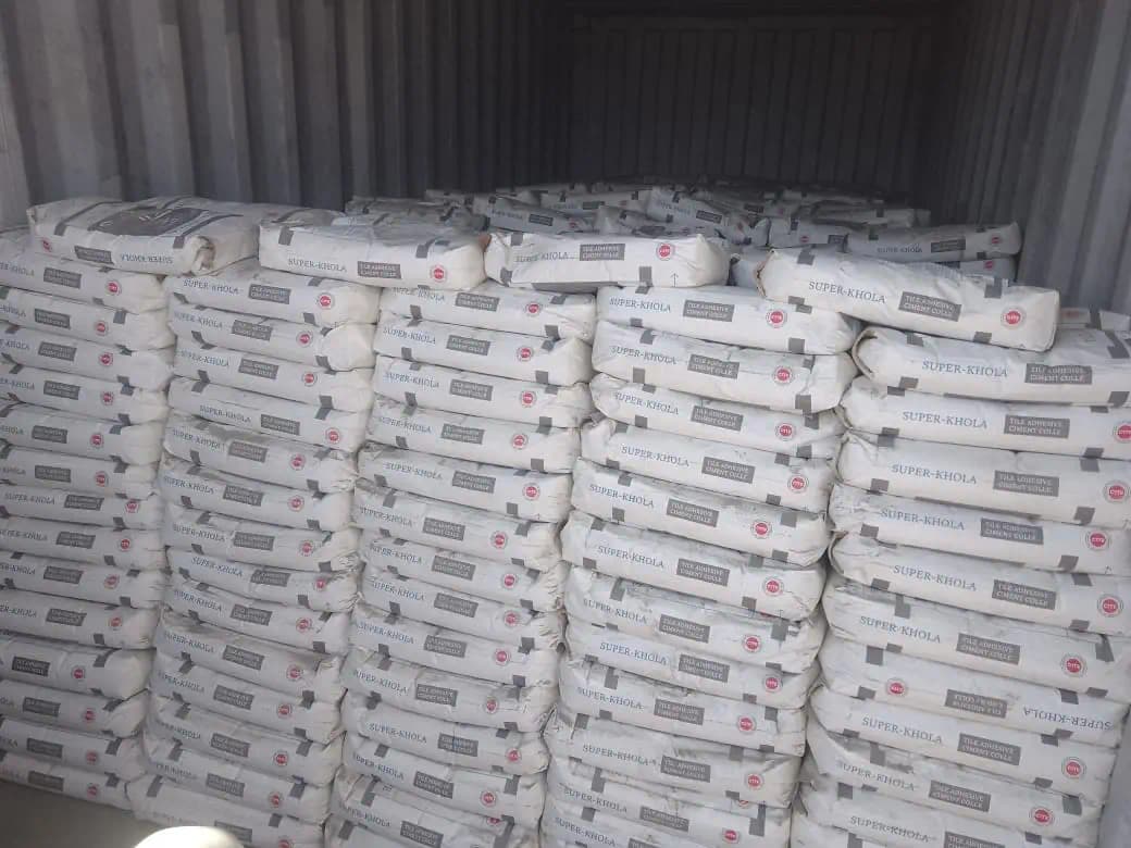 Cement products and tile adhesive