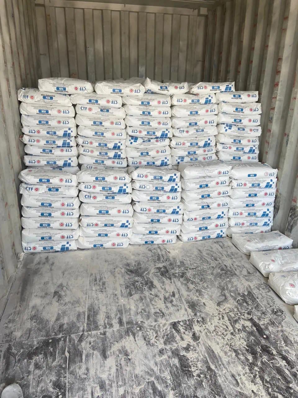 Cement products and tile adhesive